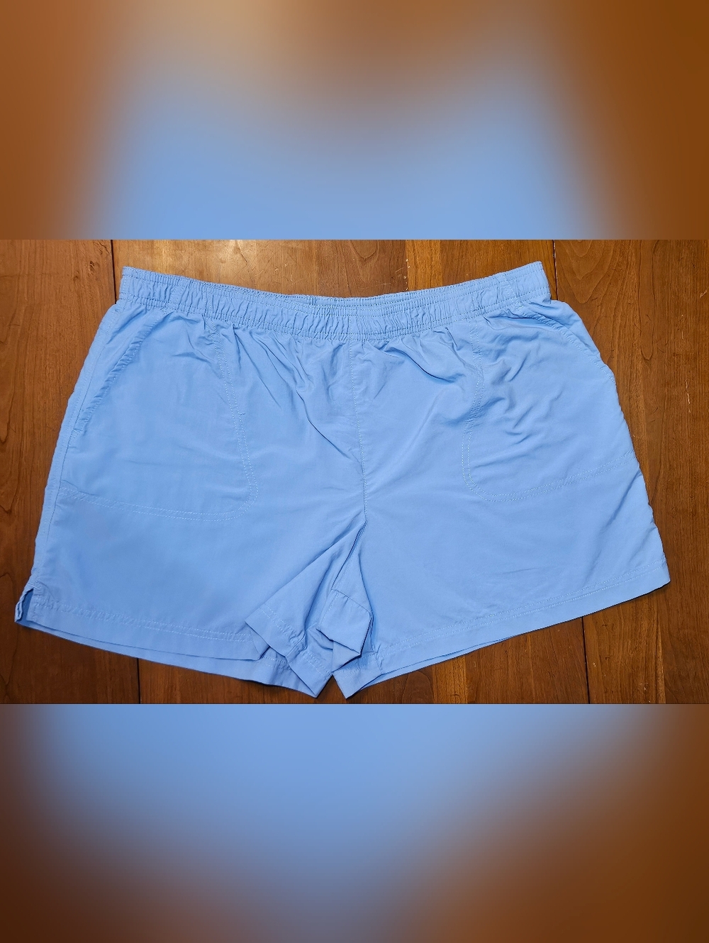 Columbia Women's Sky Blue Elastic Waist Athletic Shorts
